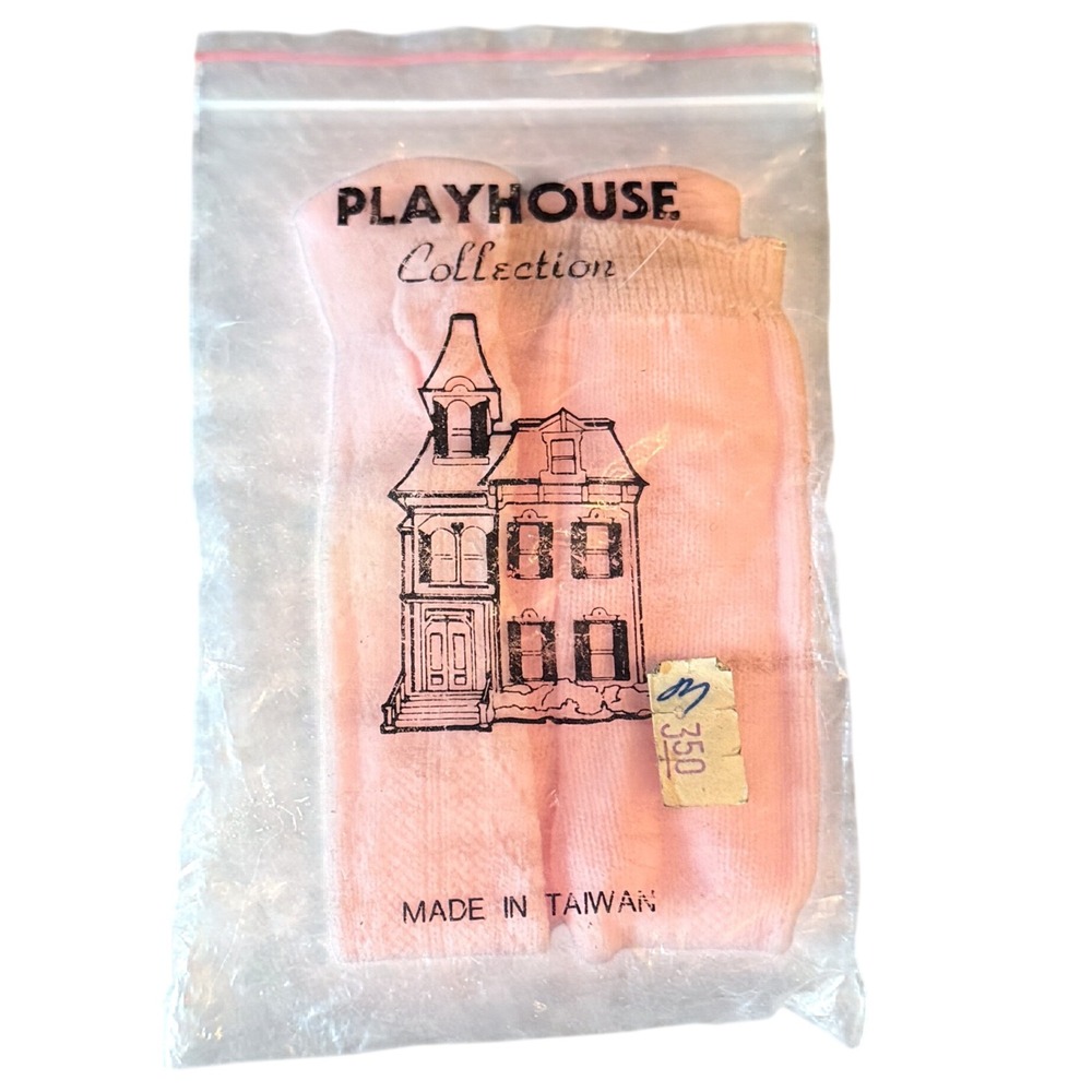 Vintage Playhouse Collection Pink Doll Tights Knit Hosiery Dollmaking 8"